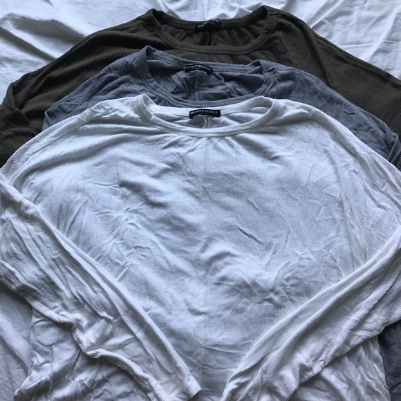 Brandy Melville Tops - SOLD Brandy Melville Soft Ribbed Long Sleeves